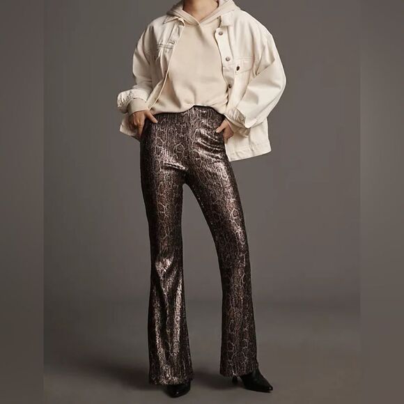 Anthropologie Sequin Snake Joni Pants NWT - Picture 2 of 12